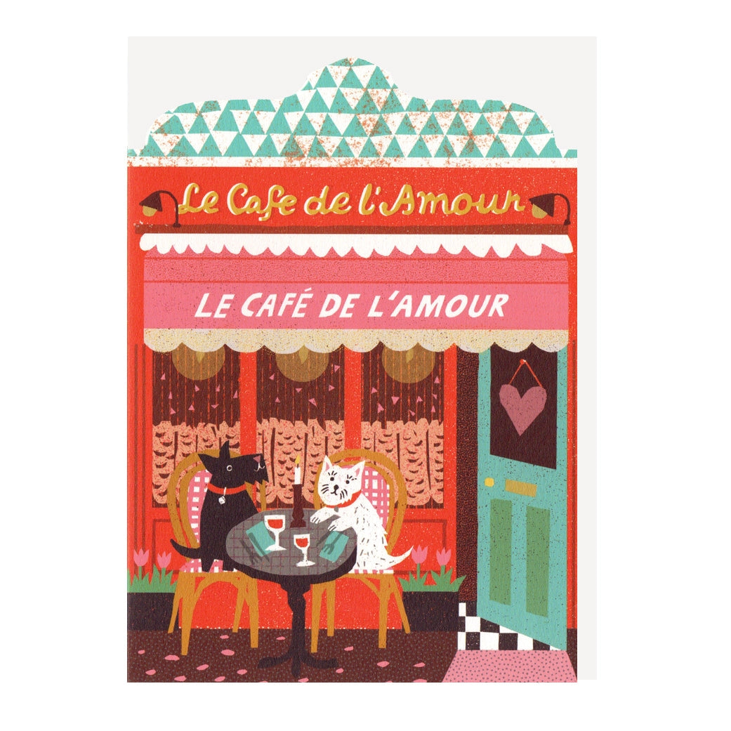 THE PRINTED PEANUT Love Cafe Card