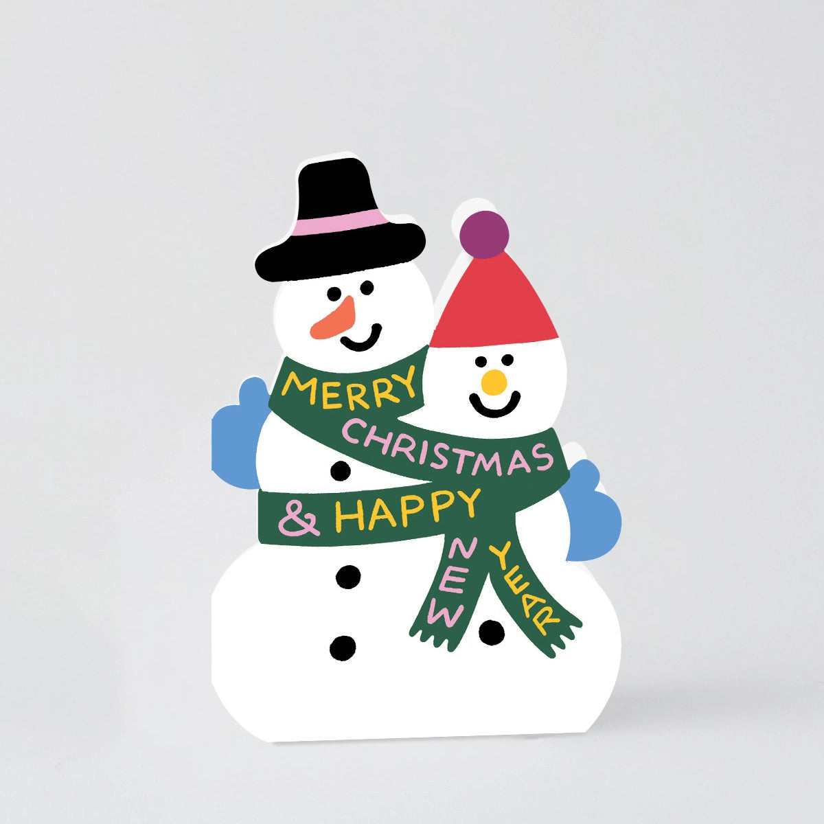 CARI VANDER YACHT Cut Out Snowman Card