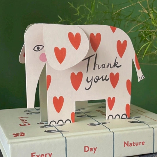 KITTY KENDA Love Hearts Elephant Card (2 Options)