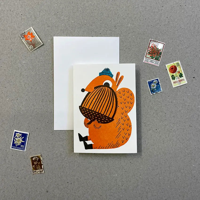 IMOGEN OWEN Go Nuts It's Your Birthday Postcard