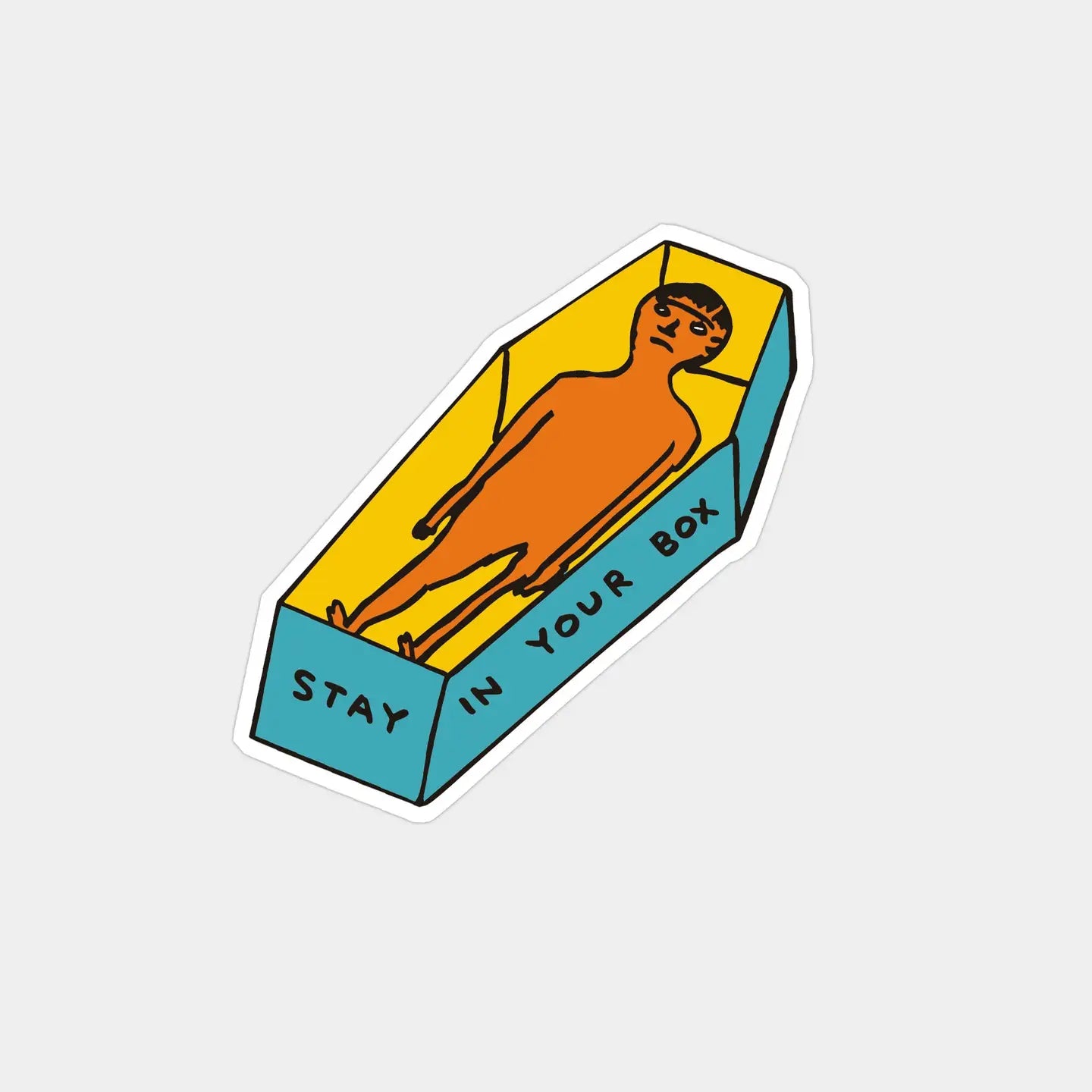 DAVID SHRIGLEY Stay In Your Box Sticker Set