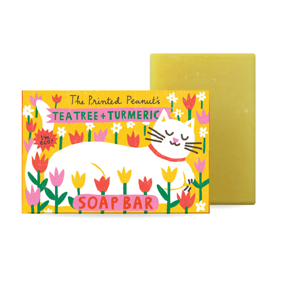 THE PRINTED PEANUT Tea Tree & Tumeric Soap
