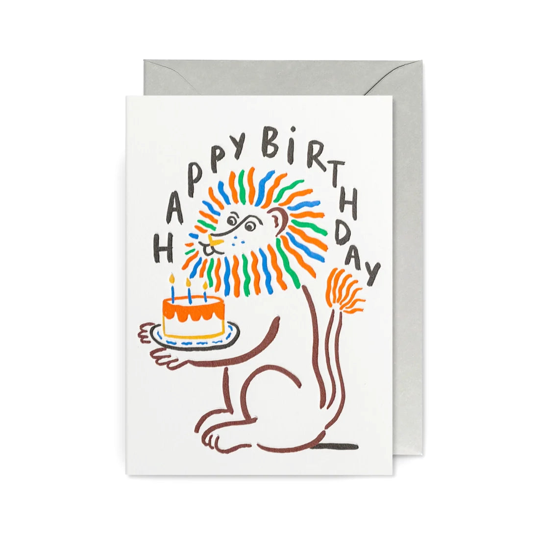 MARIE ASSÉNAT Happy Birthday Lion Card