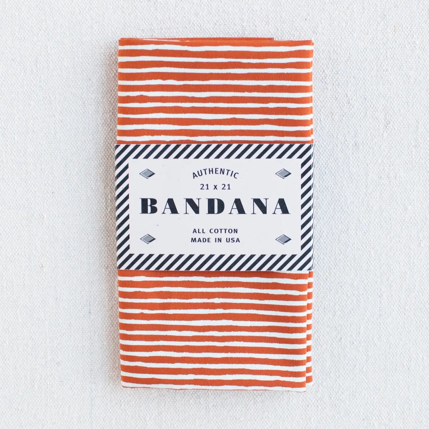 ABRACADANA Marmalade Striped Bandana