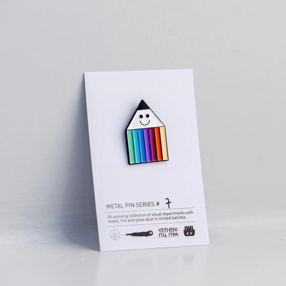 STUDIO ARHOJ Penny Rainbow Metal Pin