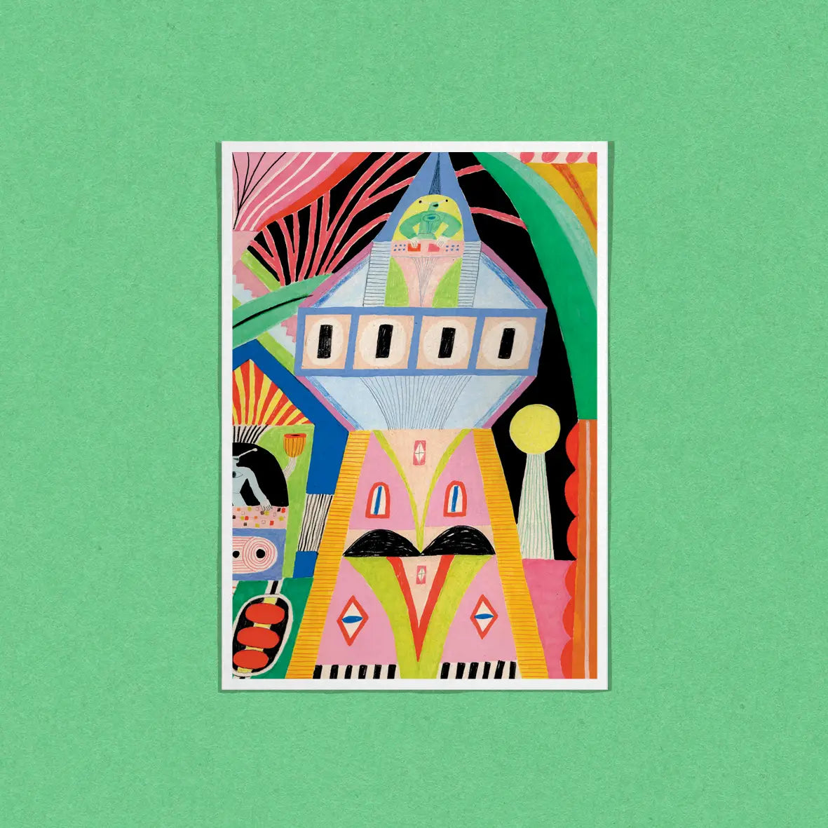 DANS LES DENTS Postcard THE TOWER