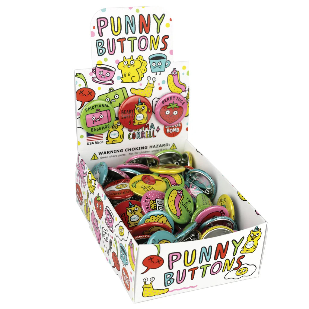 GEMMA CORRELL Punny Buttons