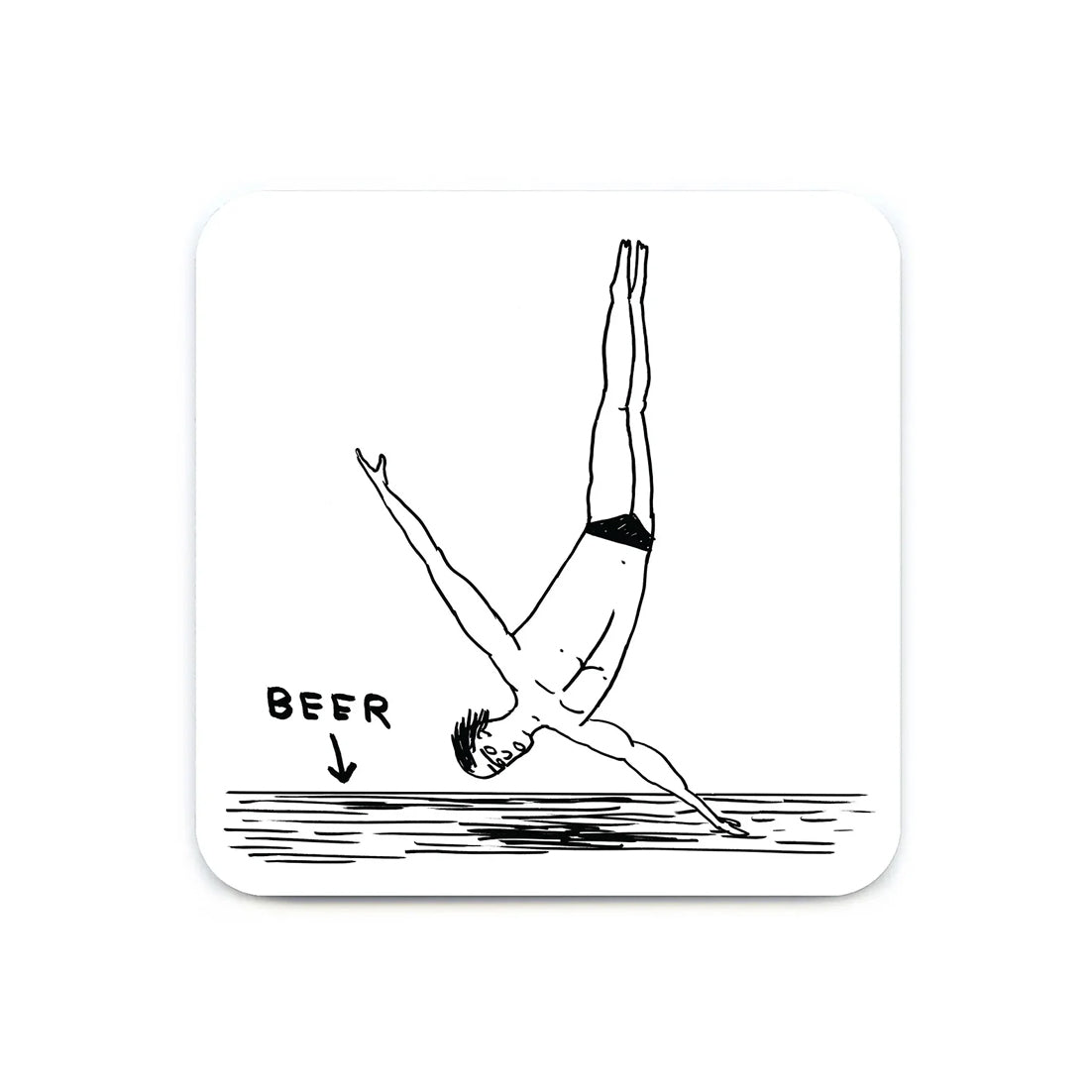 DAVID SHRIGLEY Beer Dive Coaster