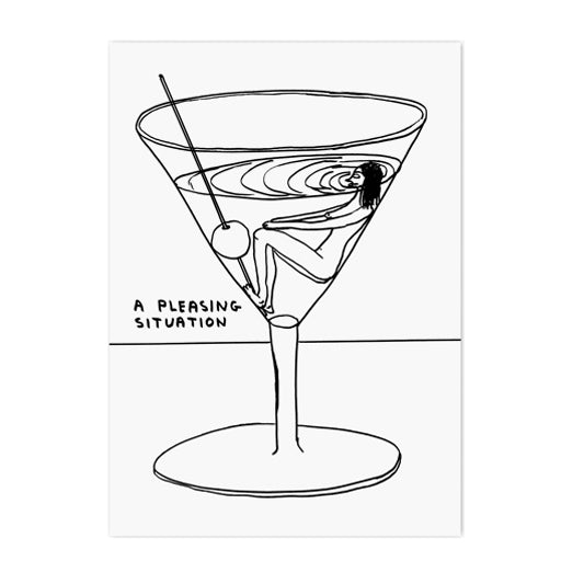 DAVID SHRIGLEY Pleasing Situation Postcard