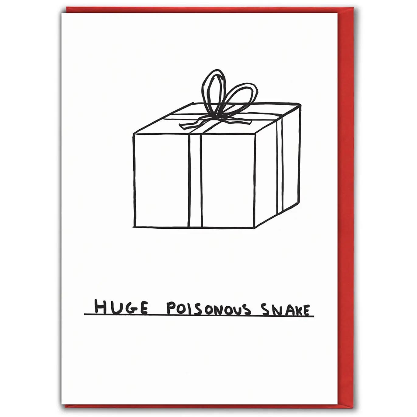 DAVID SHRIGLEY Poisonous Snake Card