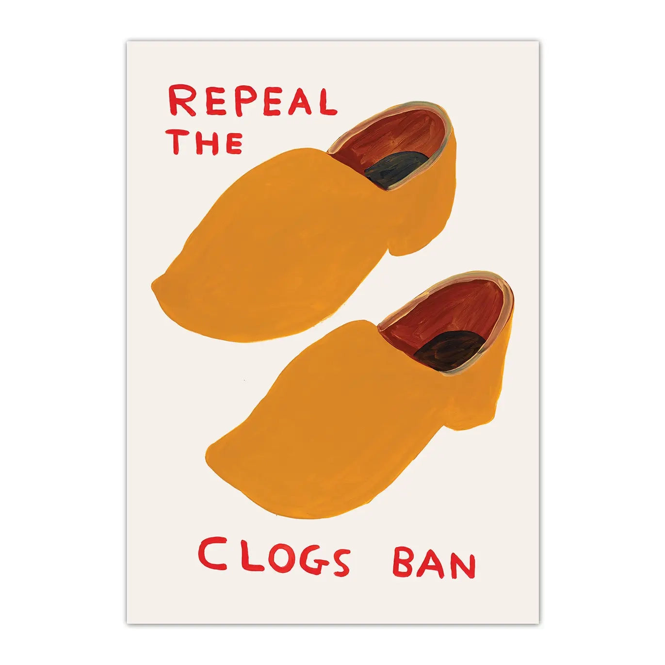 DAVID SHRIGLEY Clogs Ban Postcard
