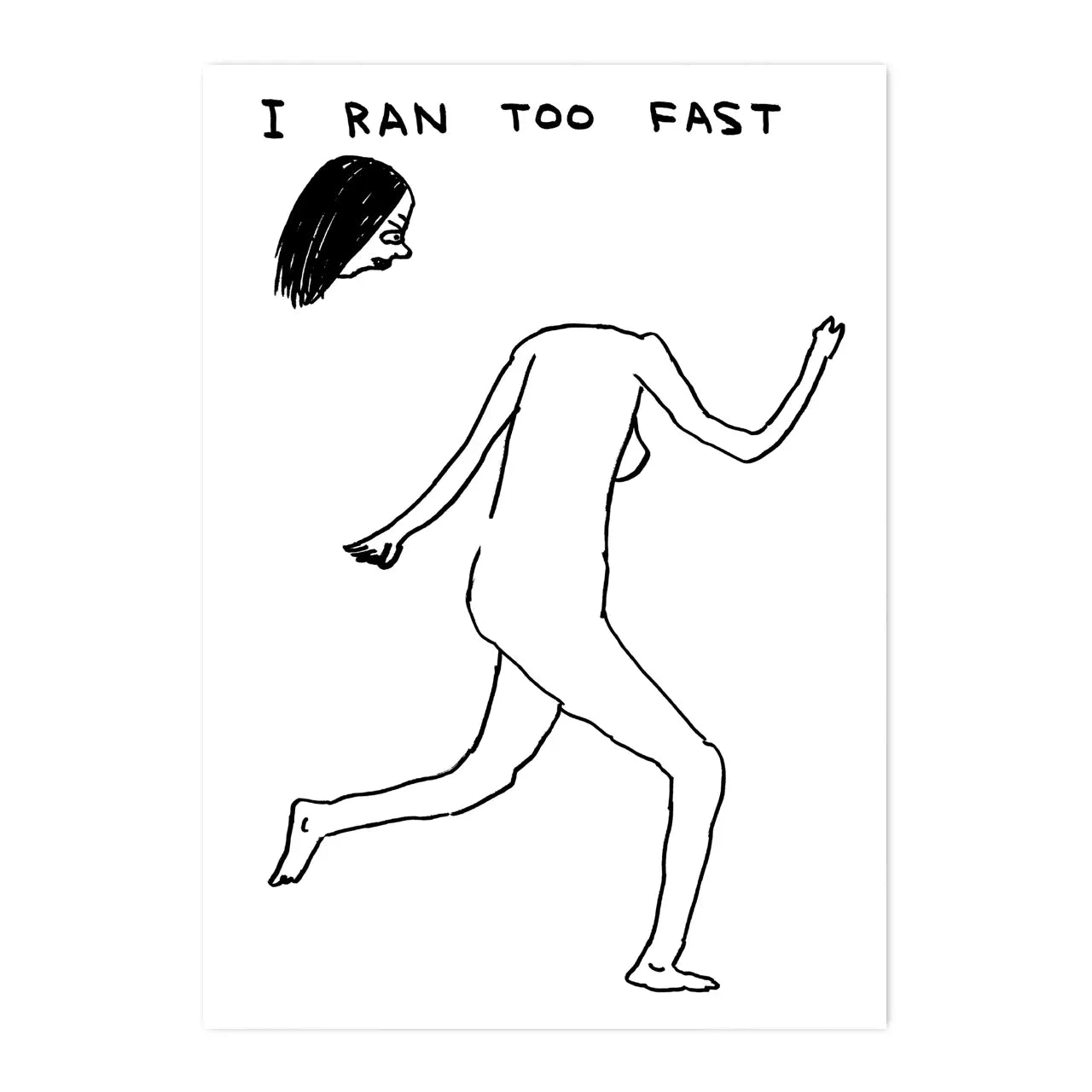 DAVID SHRIGLEY Too Fast Postcard