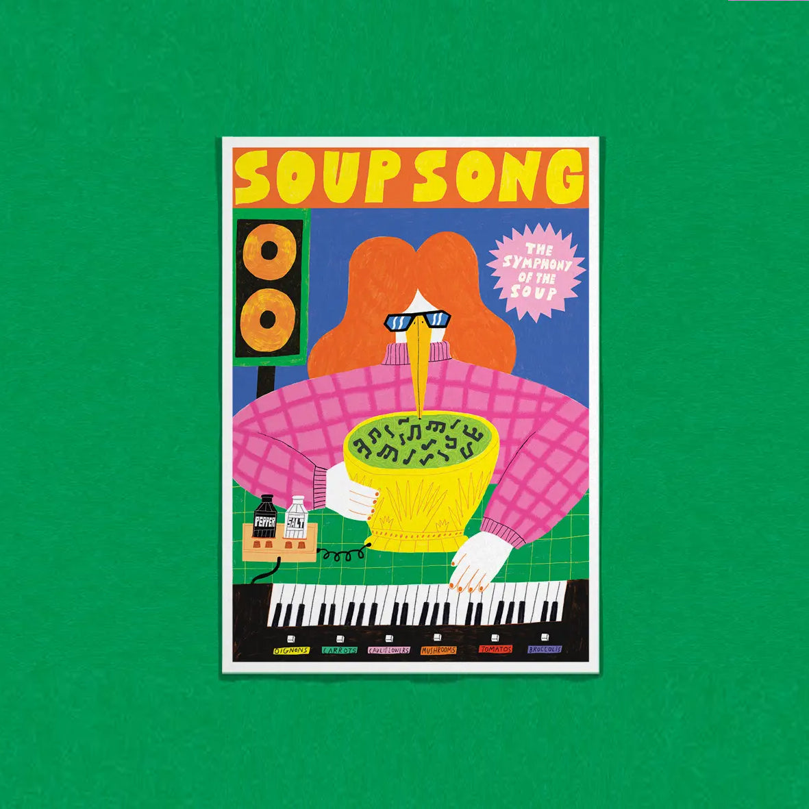DANS LES DENTS Soup Song Postcard