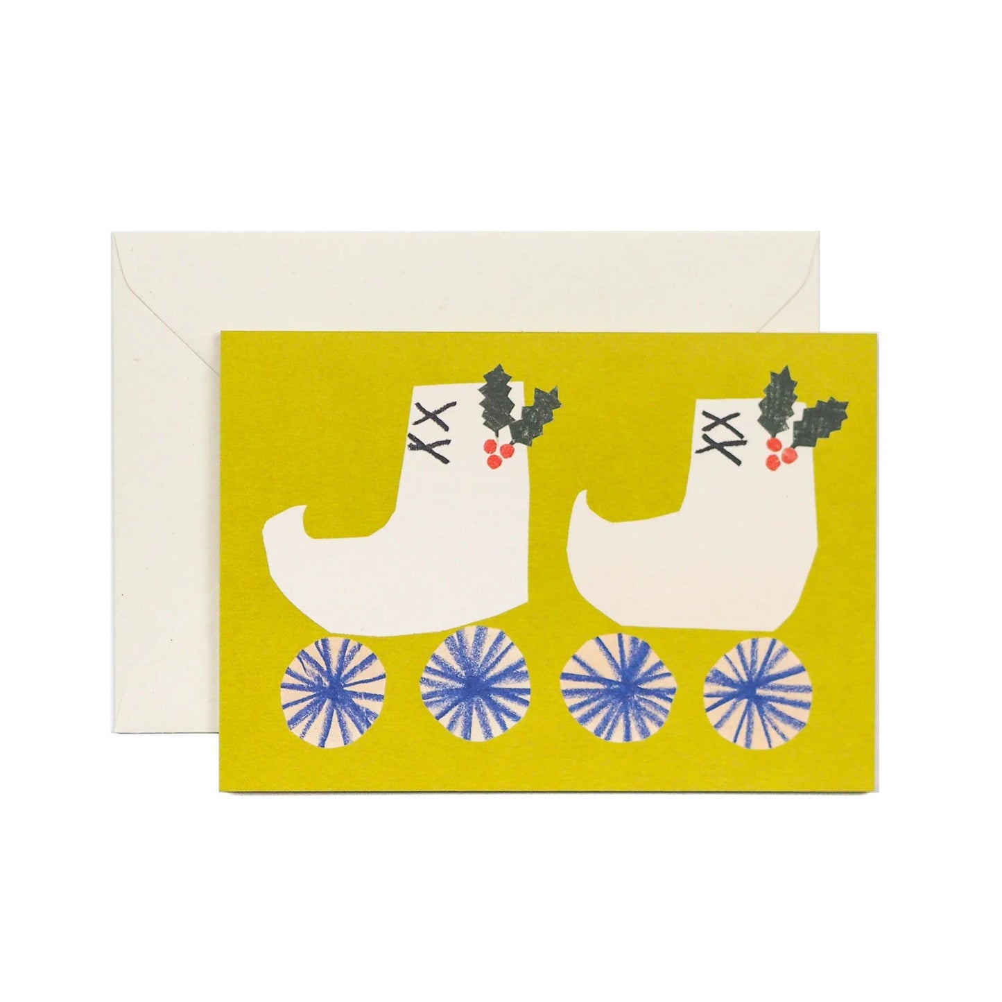 HADLEY PAPER GOODS Christmas Skates Card