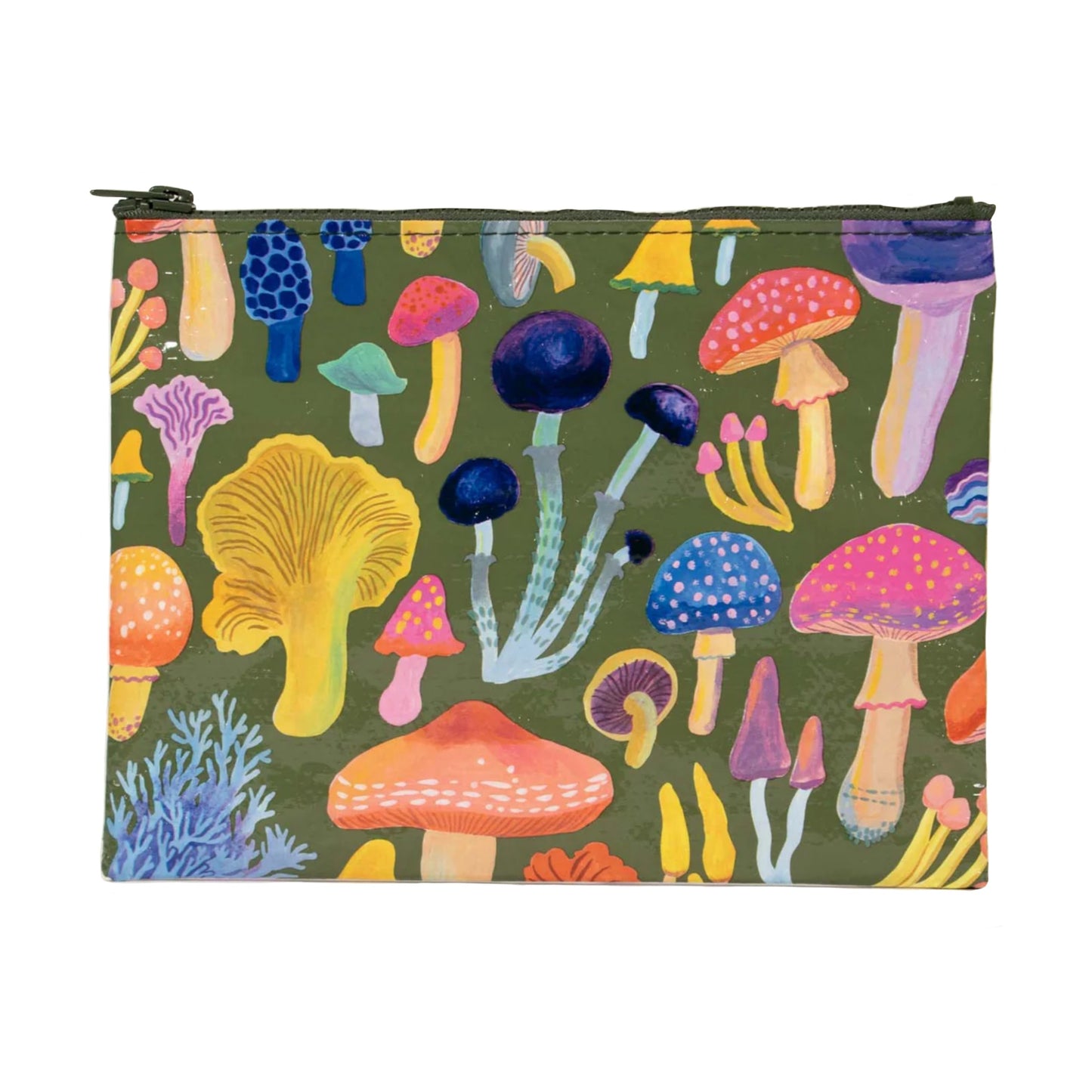 BLUE Q Mushrooms Zipper Pouch