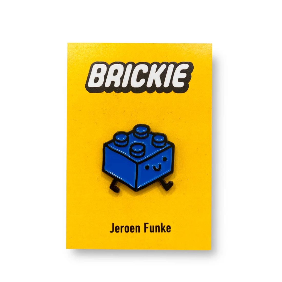 JEROEN FUNKE Blue Brickie Pin