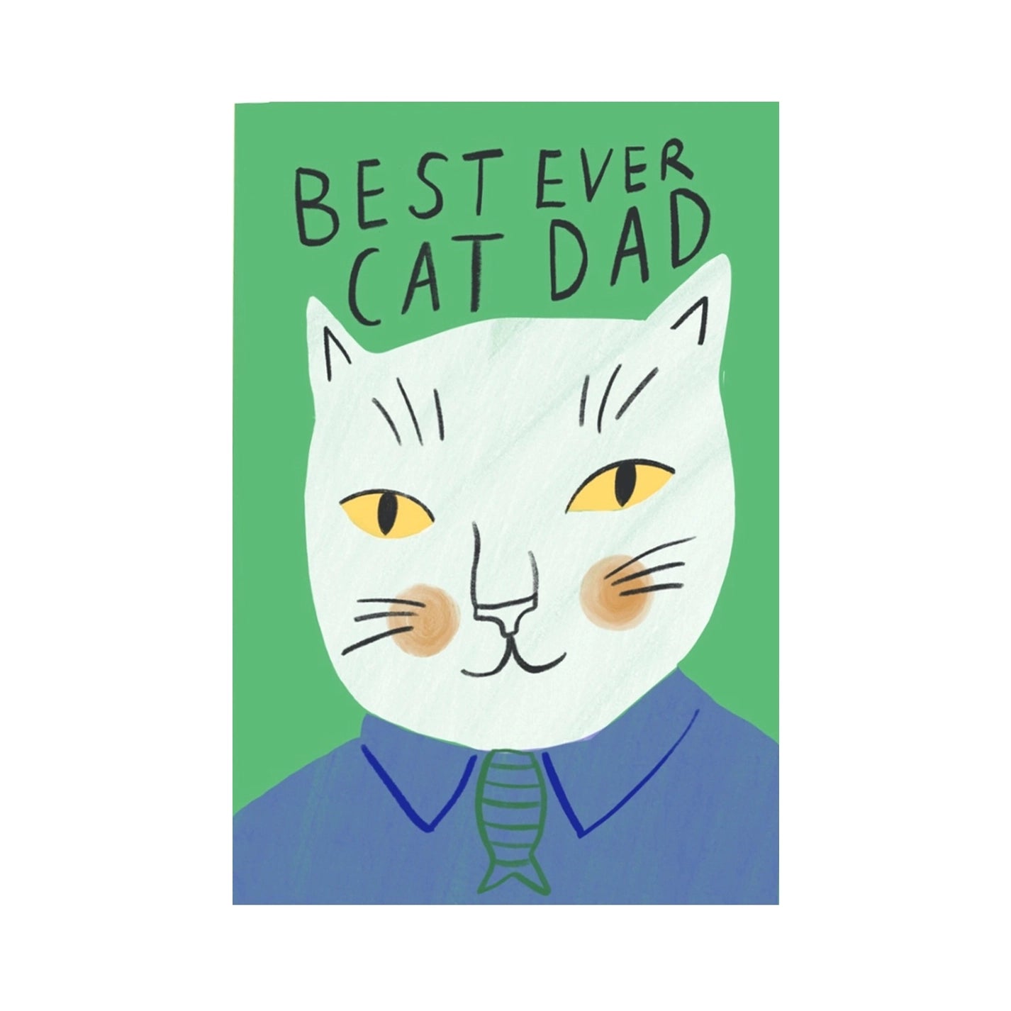 KITTY KENDA Best Cat Dad Card