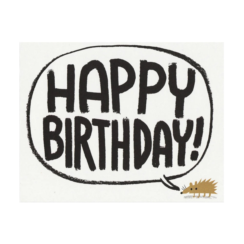 LISA JONES STUDIO Birthday Hedgehog Card