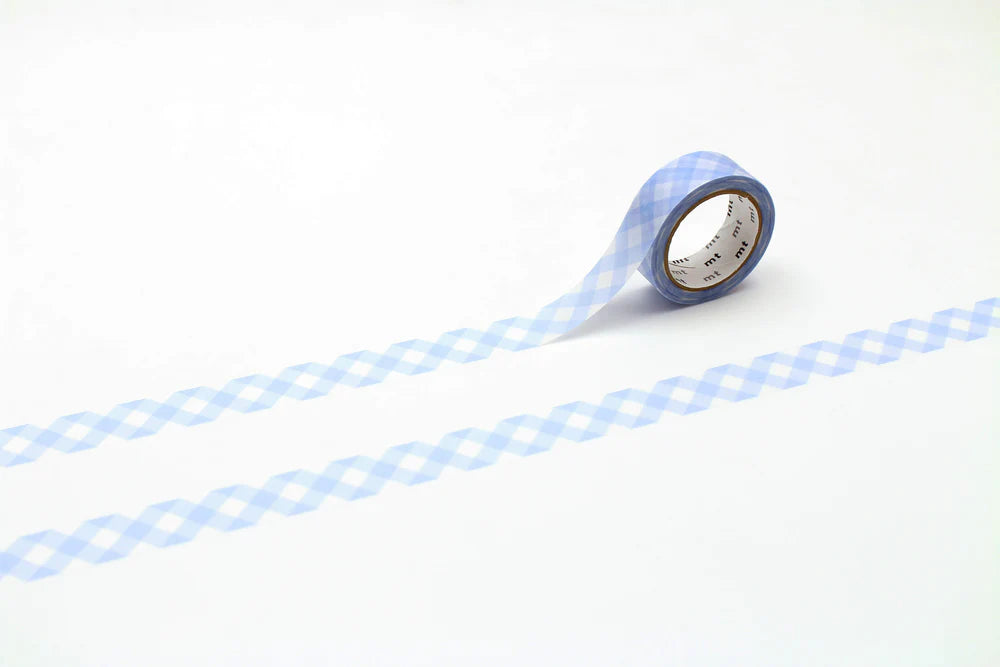 MT Ultramarine Diagonal Check Washi Tape