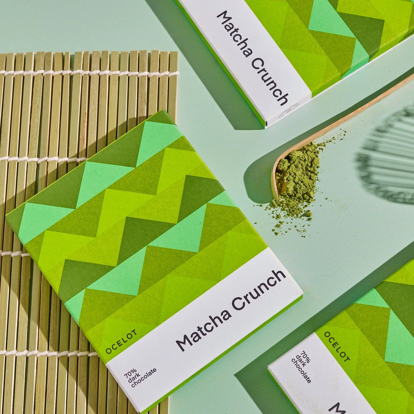 OCELOT Matcha Crunch Dark Chocolate 70g