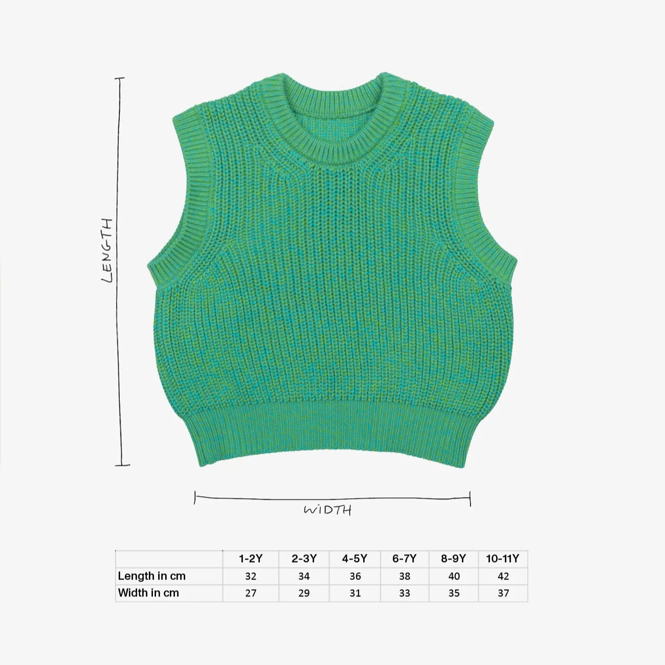 STUDIO KOTER Skye Chunky Boxy Knit Vest