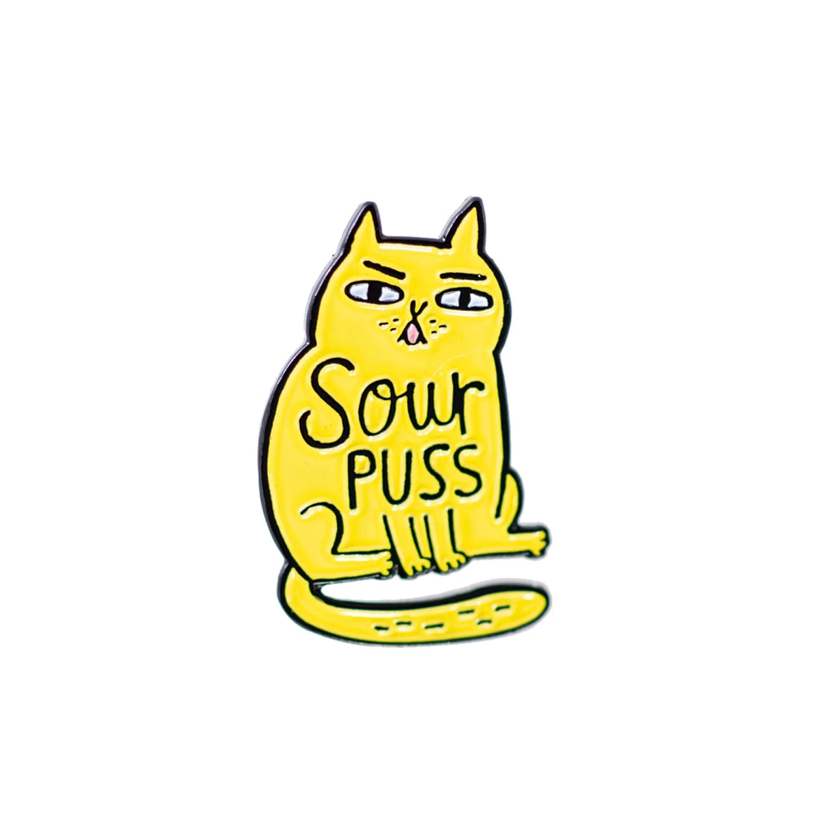 GEMMA CORRELL Sour Puss Pin
