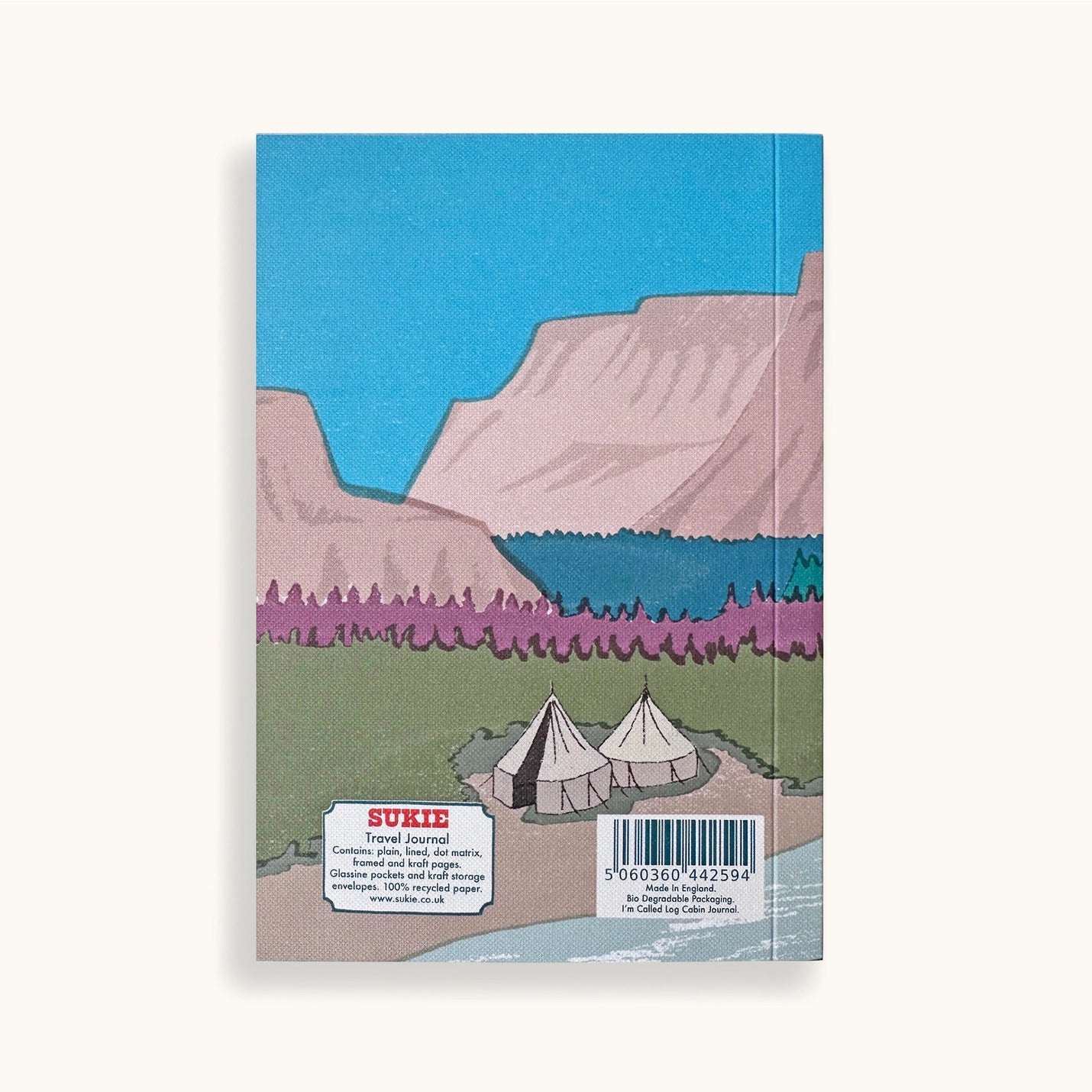 SUKIE STUDIO Log Cabin Travel Journal