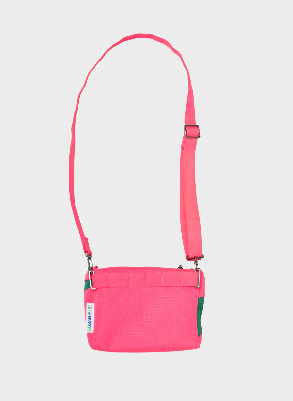 SUSAN BIJL Fluo Pink & Seaweed Small Bum Bag