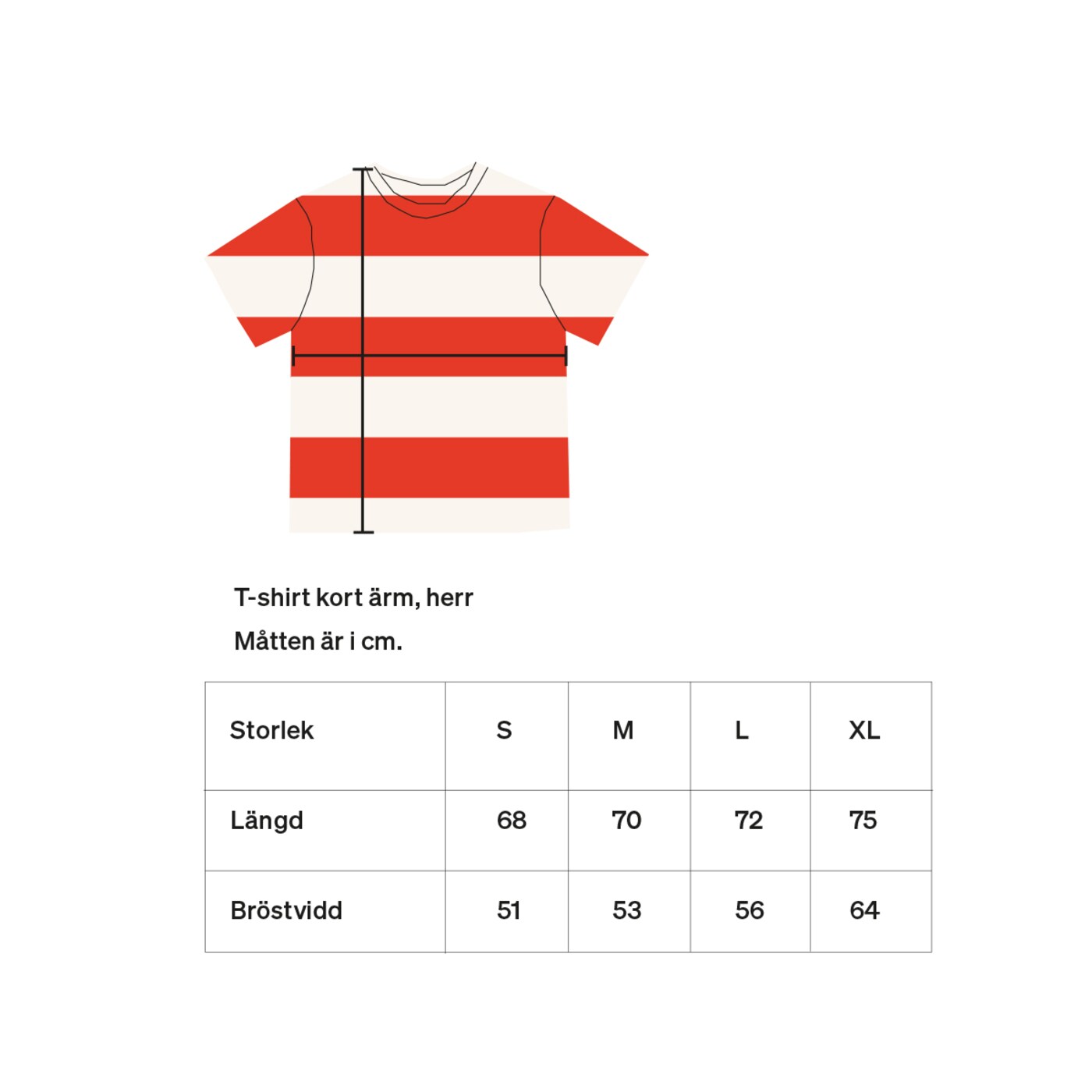 AWOC Men's Red & Off White T-Shirt