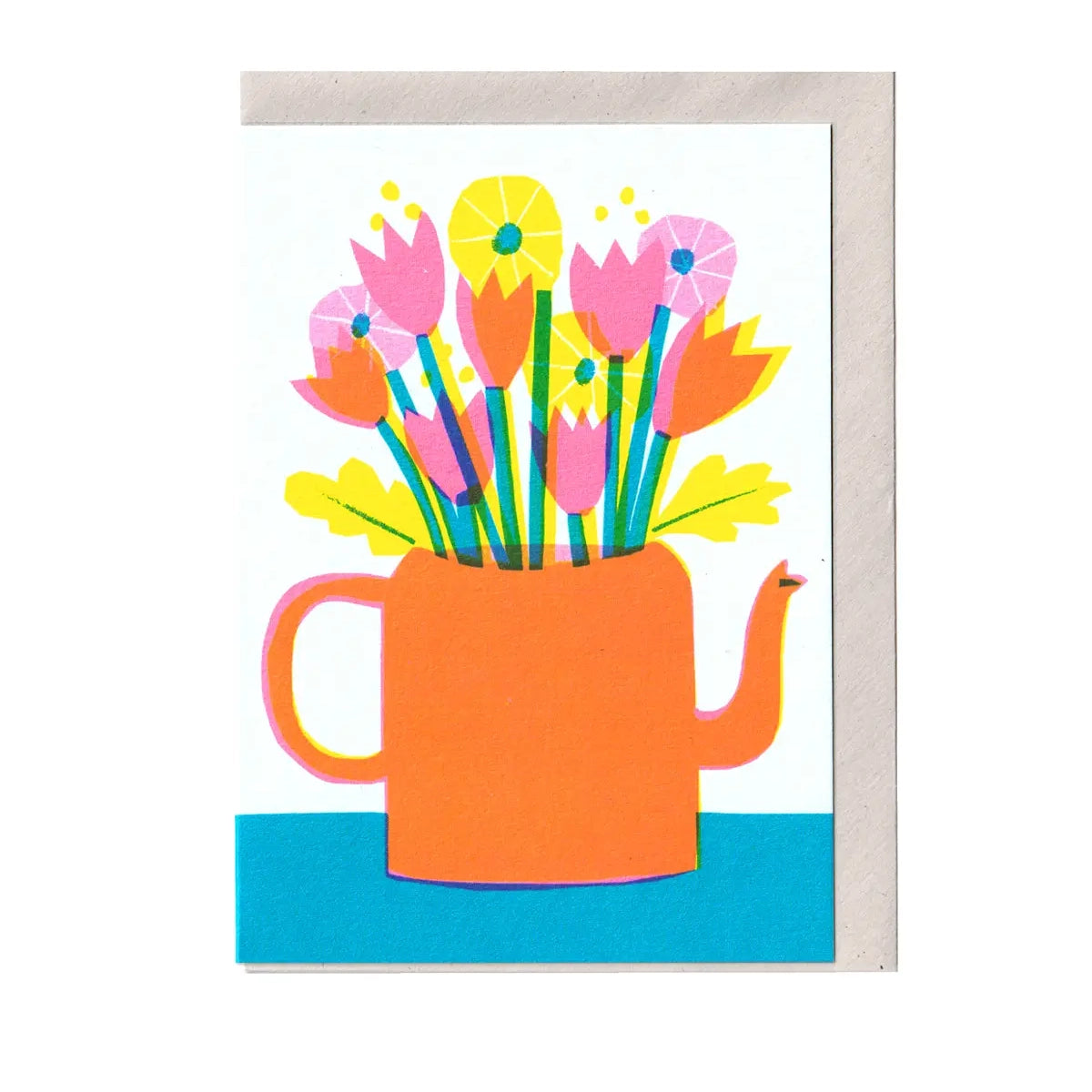THE PRINTED PEANUT Teapot Card