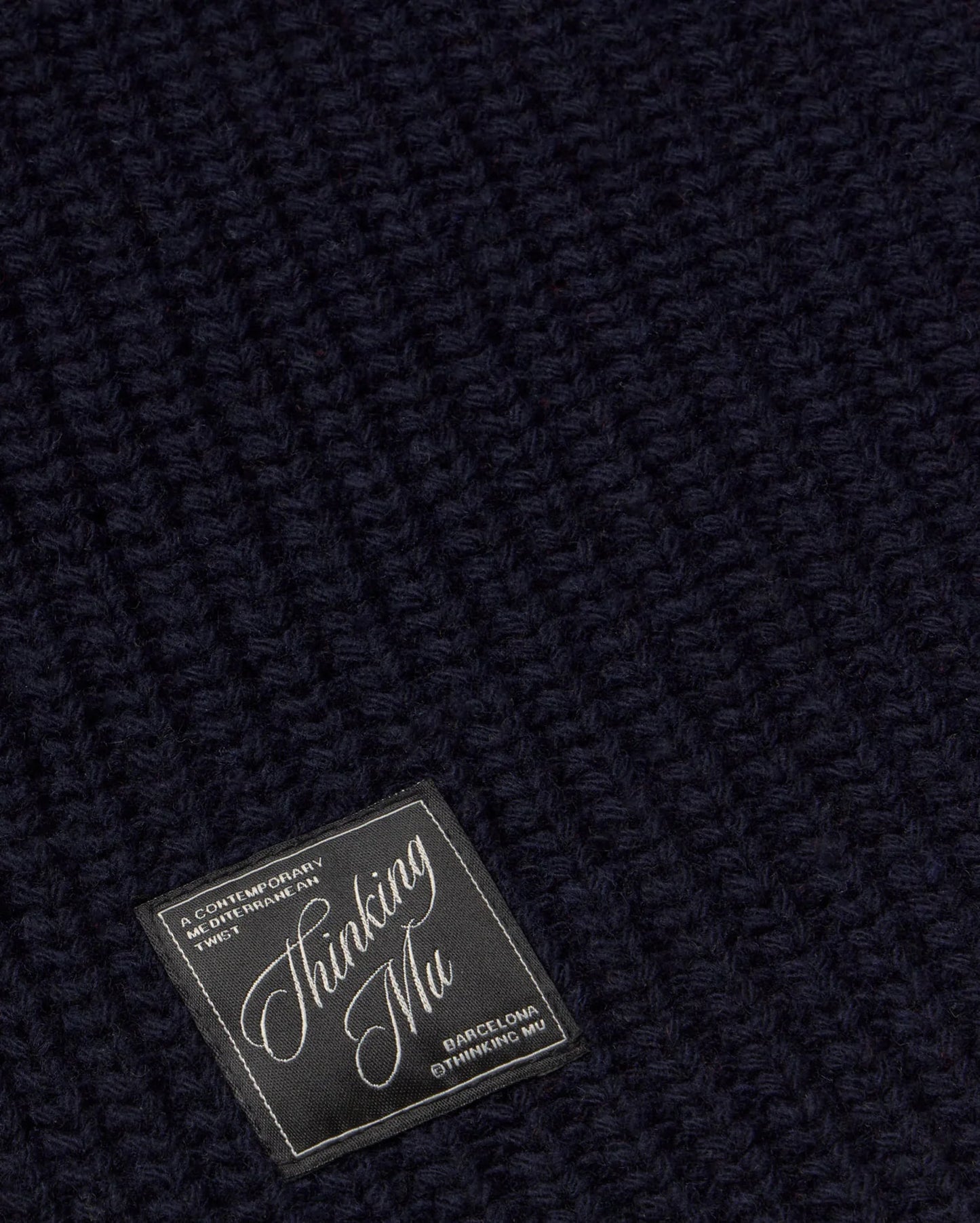 THINKING MU Ghede Scarf Green