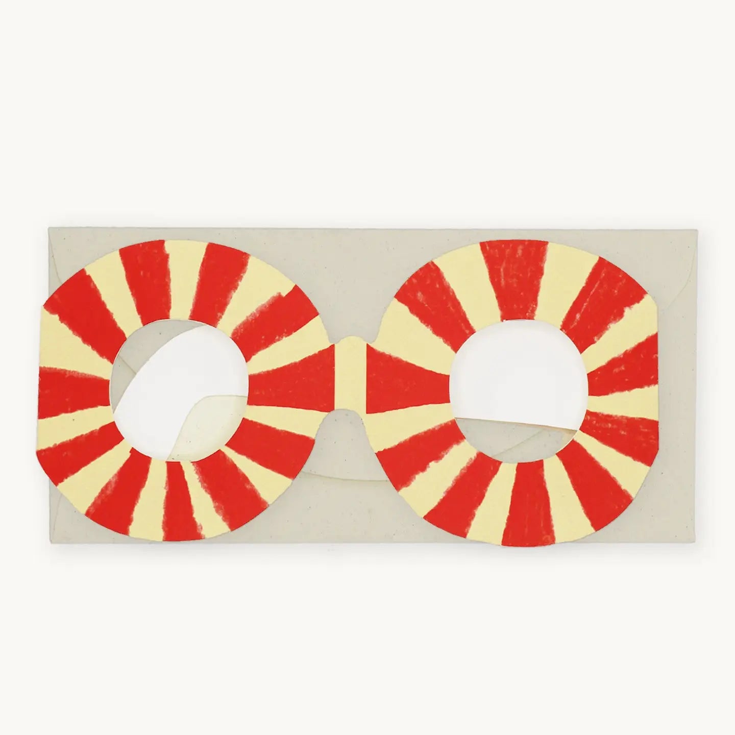 HADLEY PAPER GOODS Stripey Glasses Card
