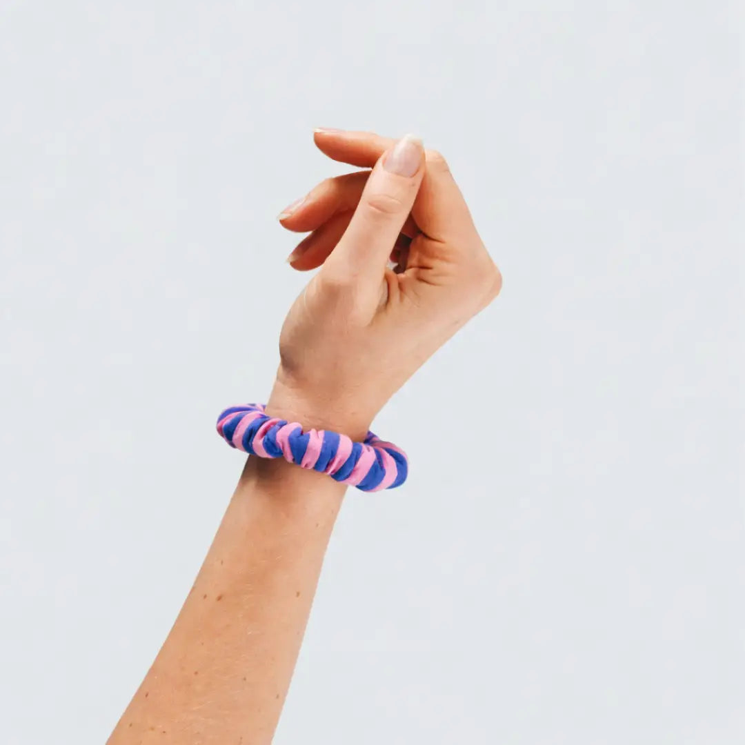 HERR & FRAU HEMPEL Blue Stripe Hair Tie