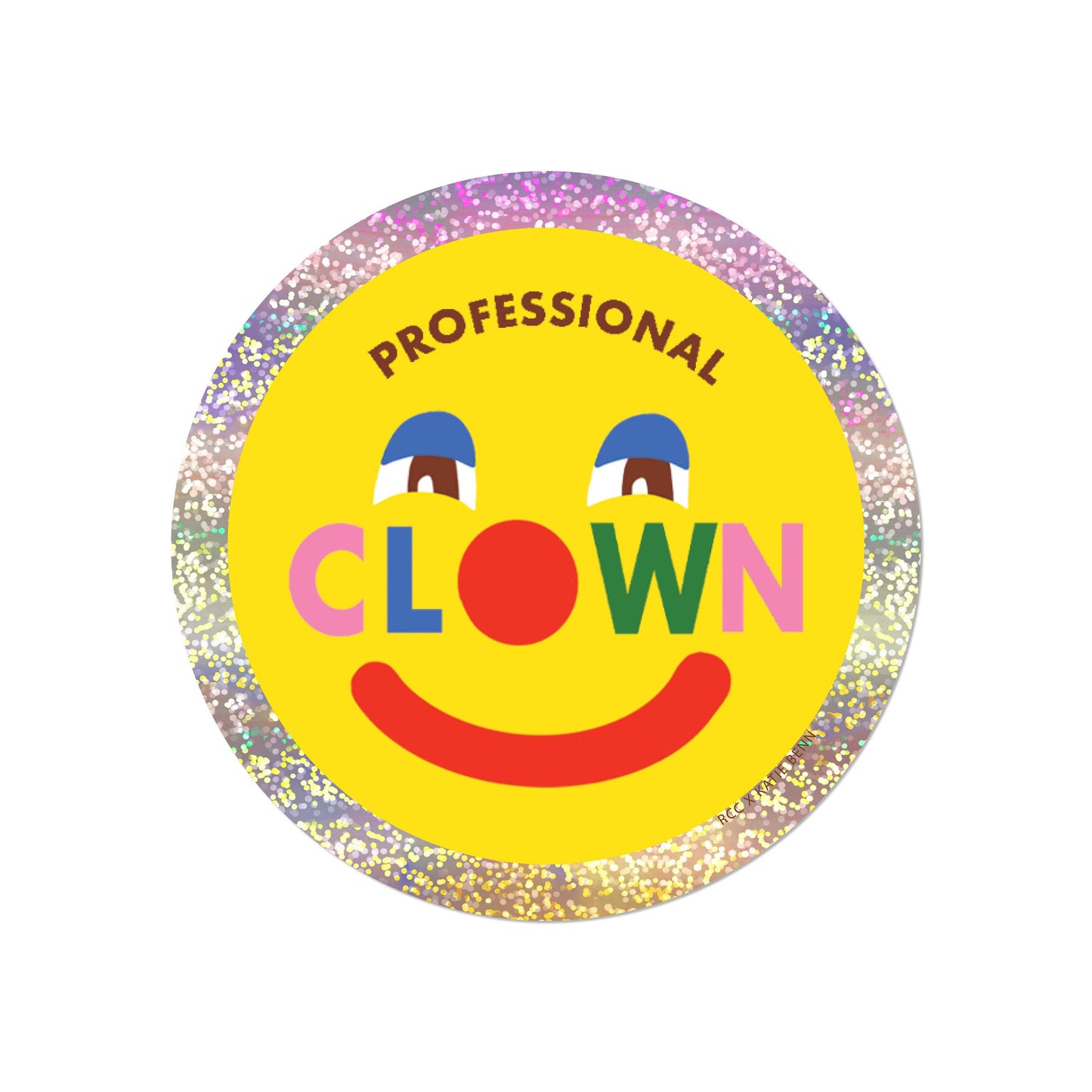 KATIE BENN Professional Clown Sticker
