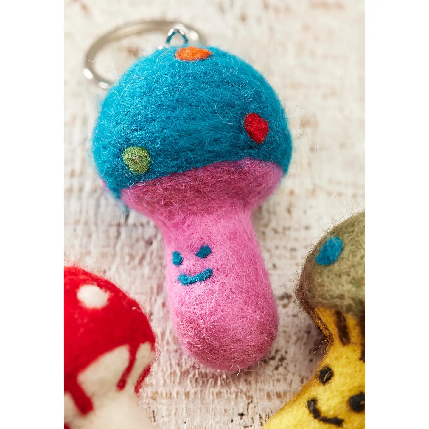 NAMASTE Mushroom Keyrings