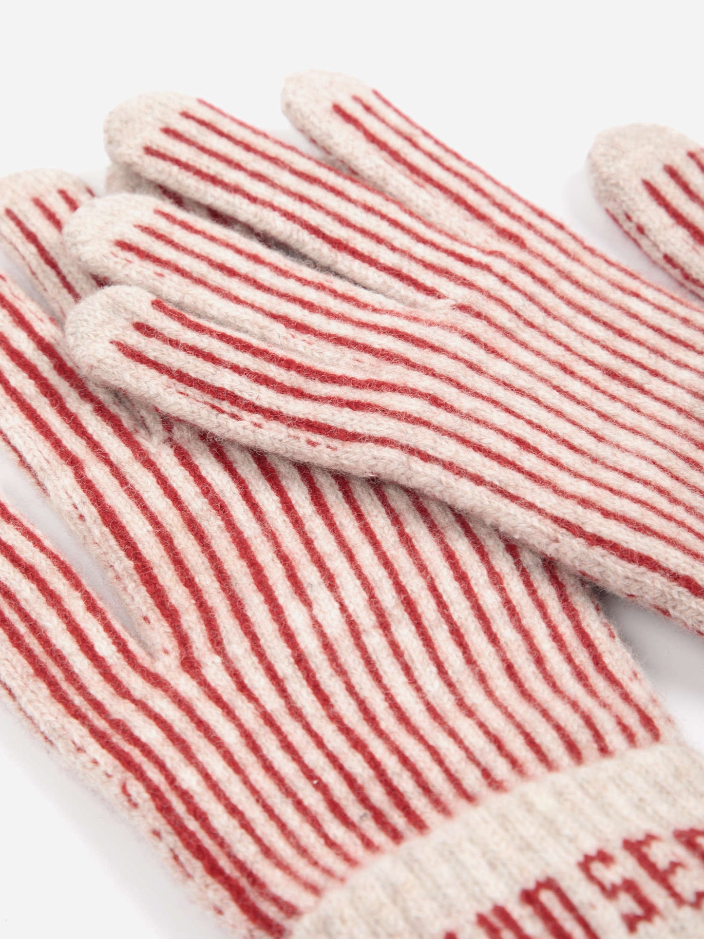 BOBO CHOSES Merino Wool Striped Gloves