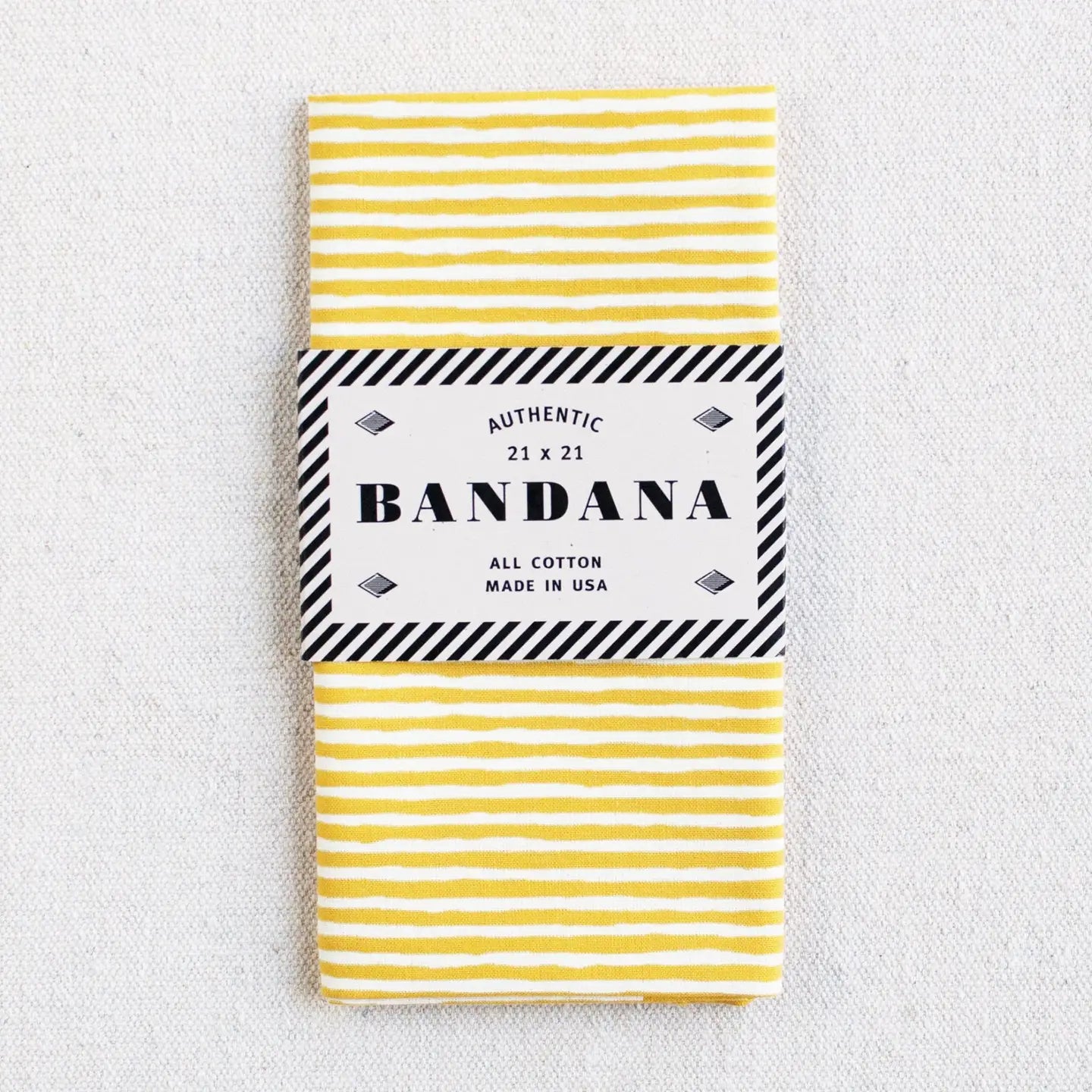ABRACADANA Yellow Striped Bandana