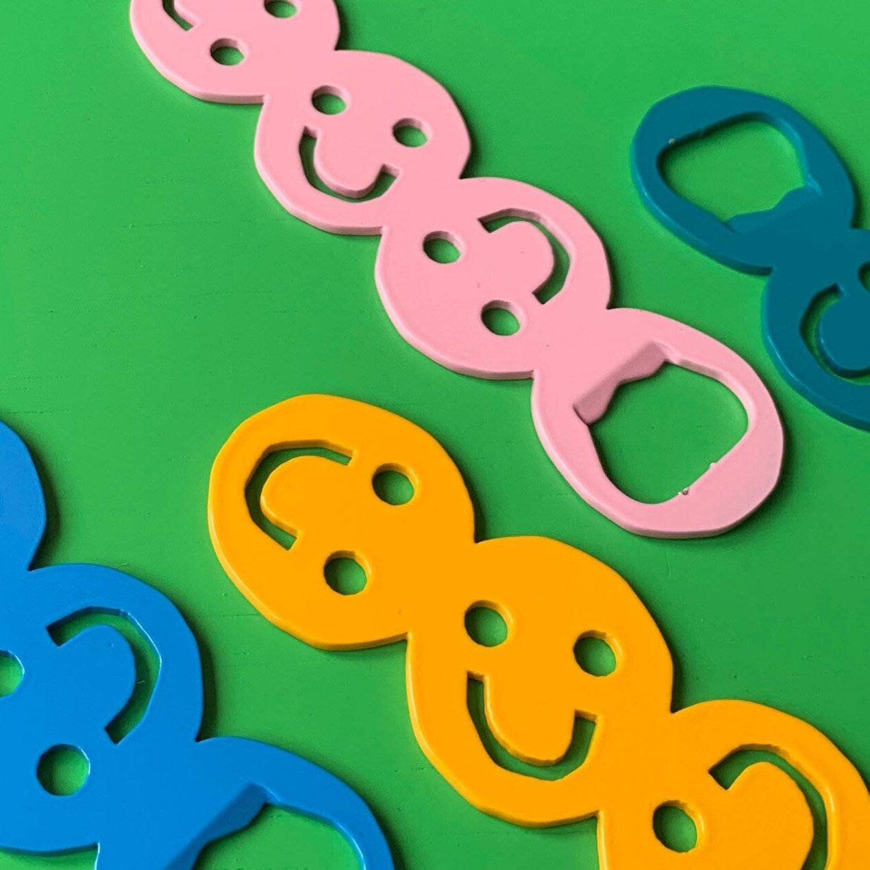 WE ARE OUT OF OFFICE Bottle Opener Blue