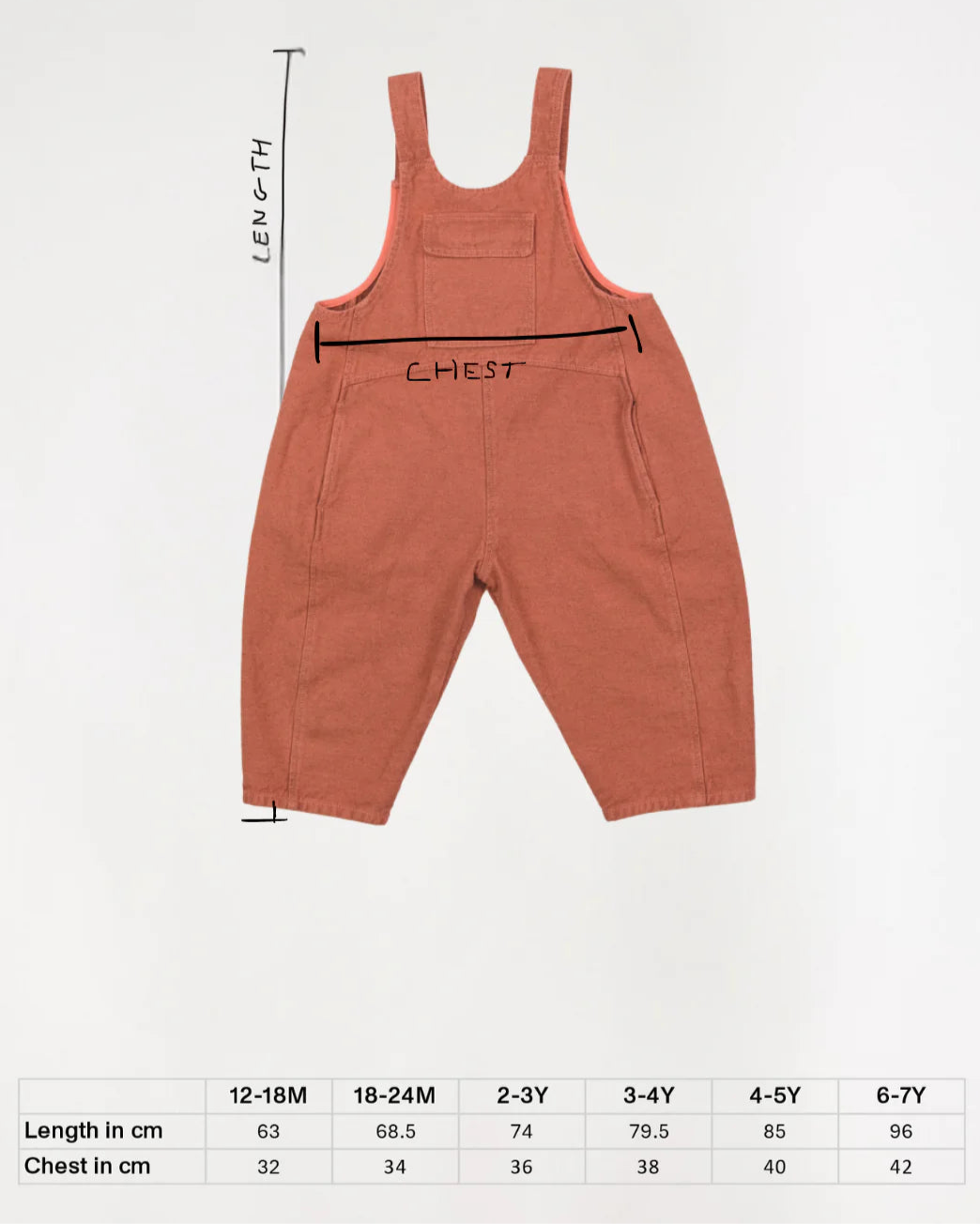STUDIO KOTER Kai Coral Denim Dungarees