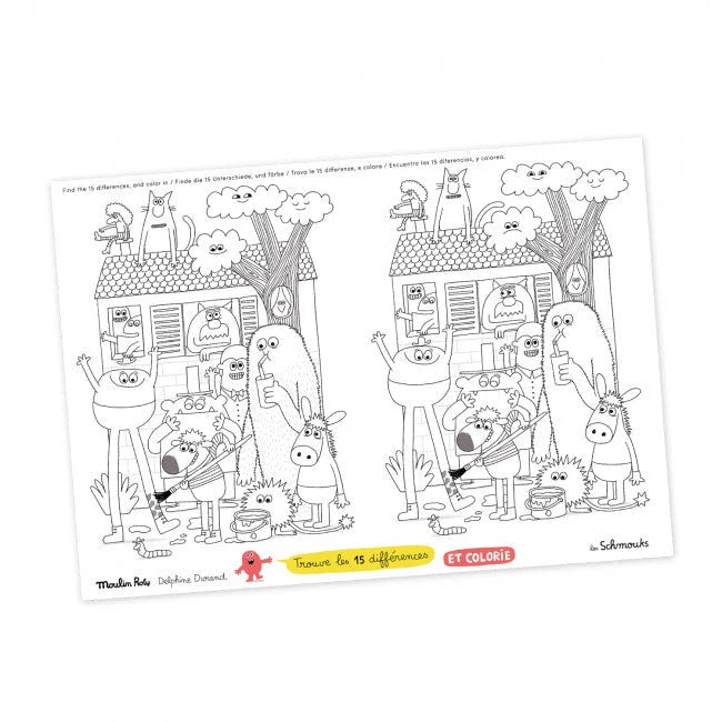 MOULIN ROTY Activity Placemats Les Schmouks