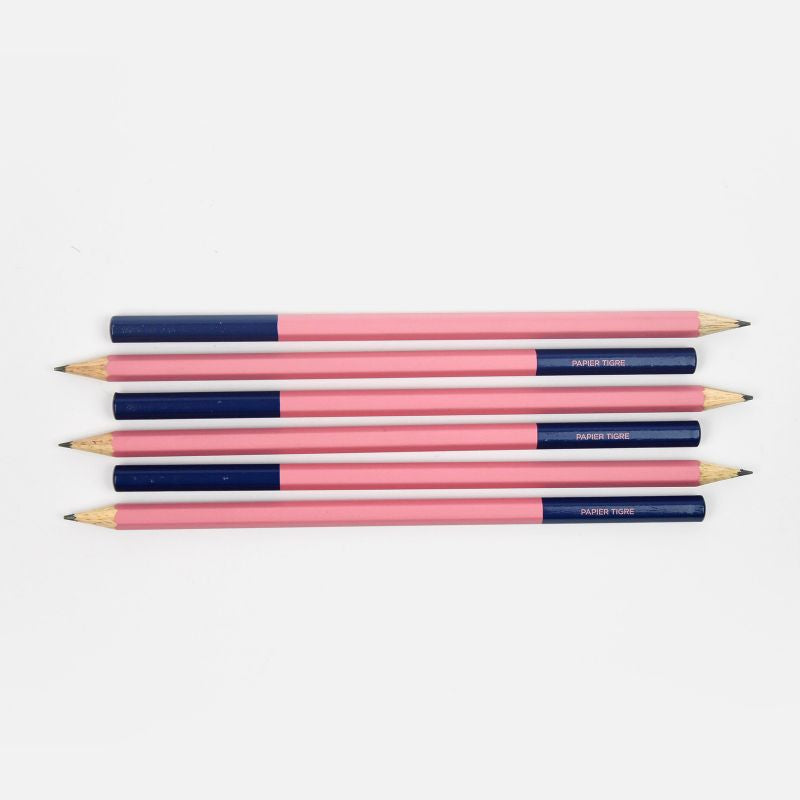 PAPIER TIGRE Pencil Pink & Navy