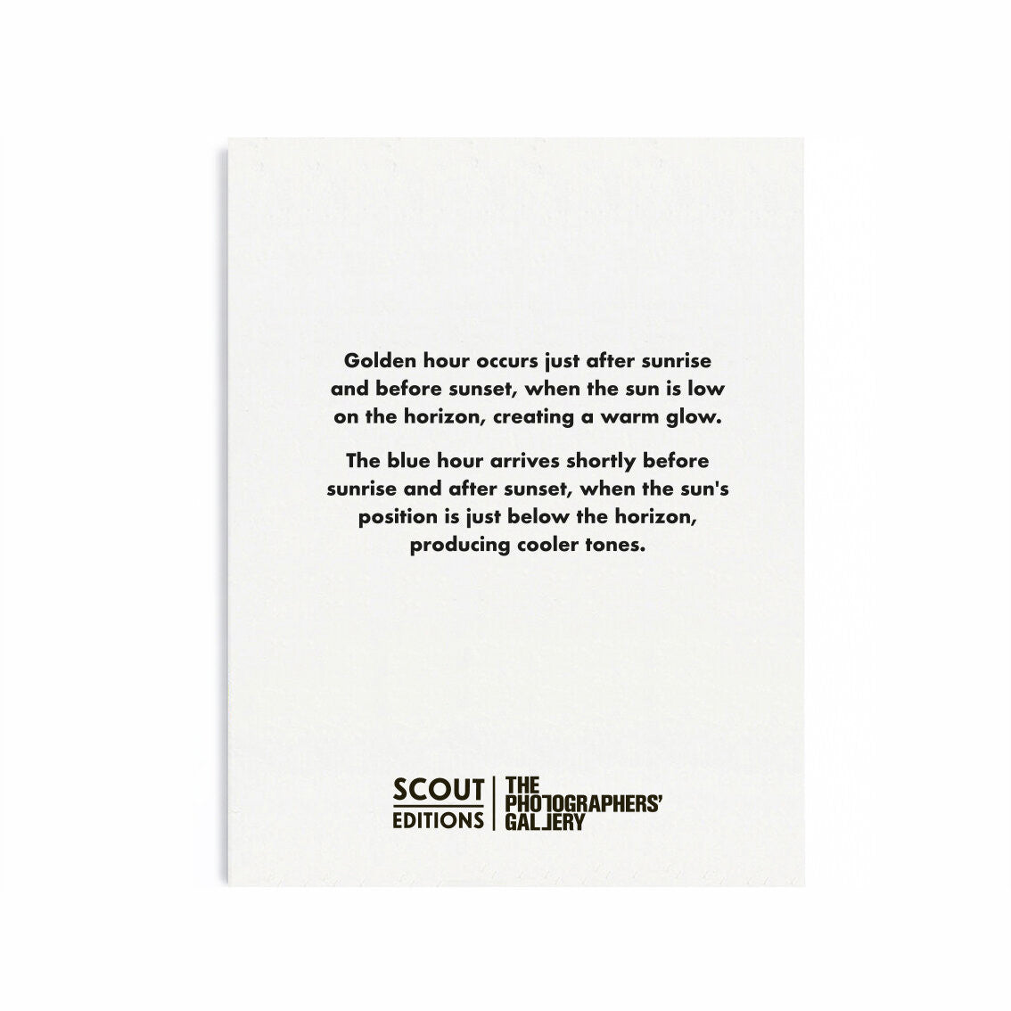 SCOUT EDITIONS Film Roll Card