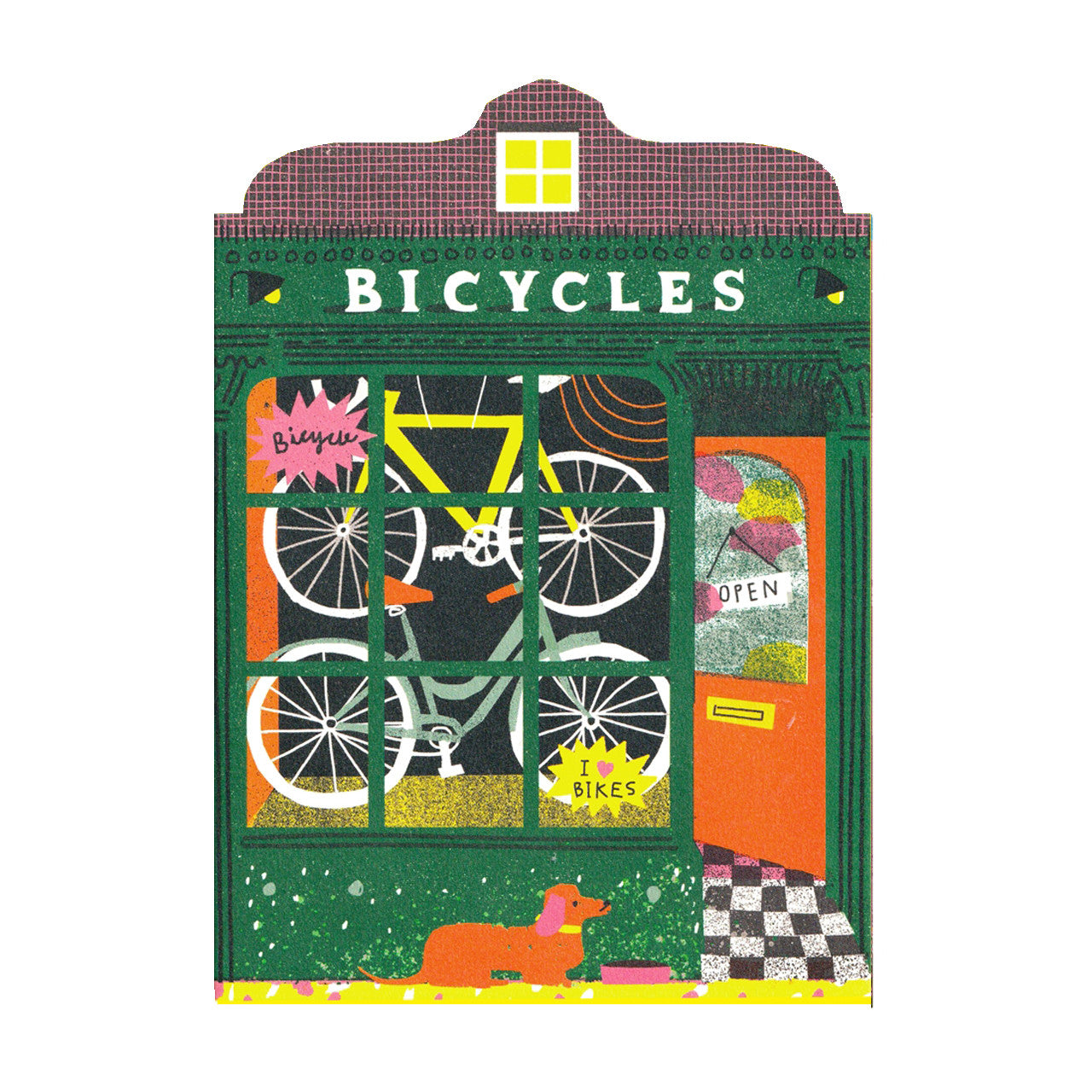 THE PRINTED PEANUT Bike Shop Card