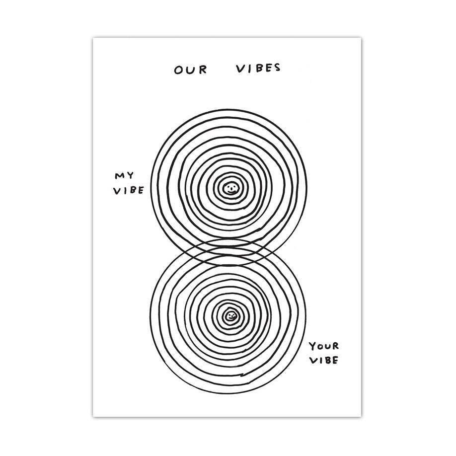 DAVID SHRIGLEY Our Vibes Postcard
