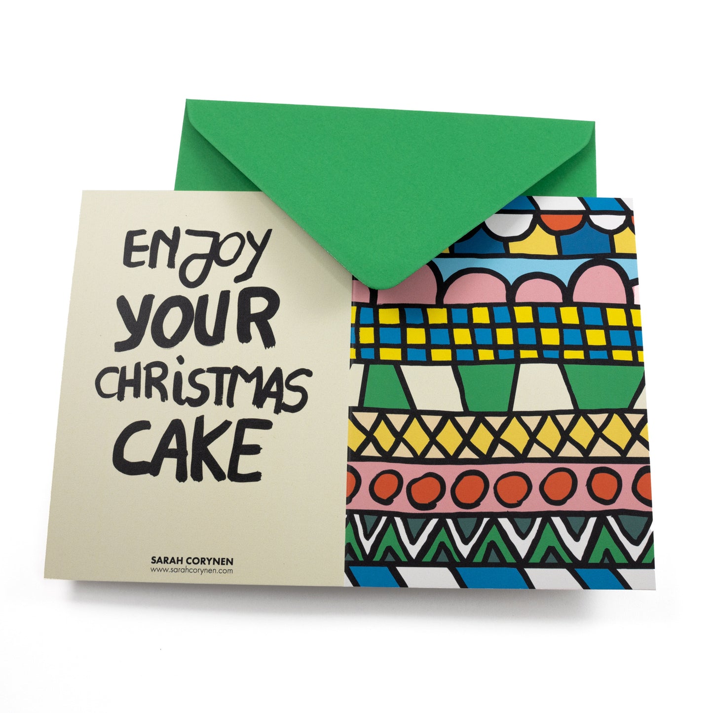 SARAH CORYNEN Enjoy Your Christmas Cake Card
