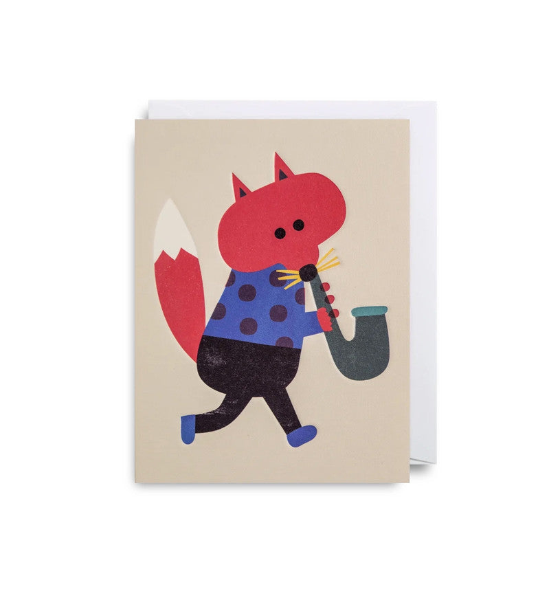 HSINPING PAN Saxaphone Fox Card