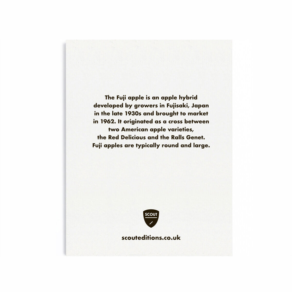 SCOUT EDITIONS Apple Card