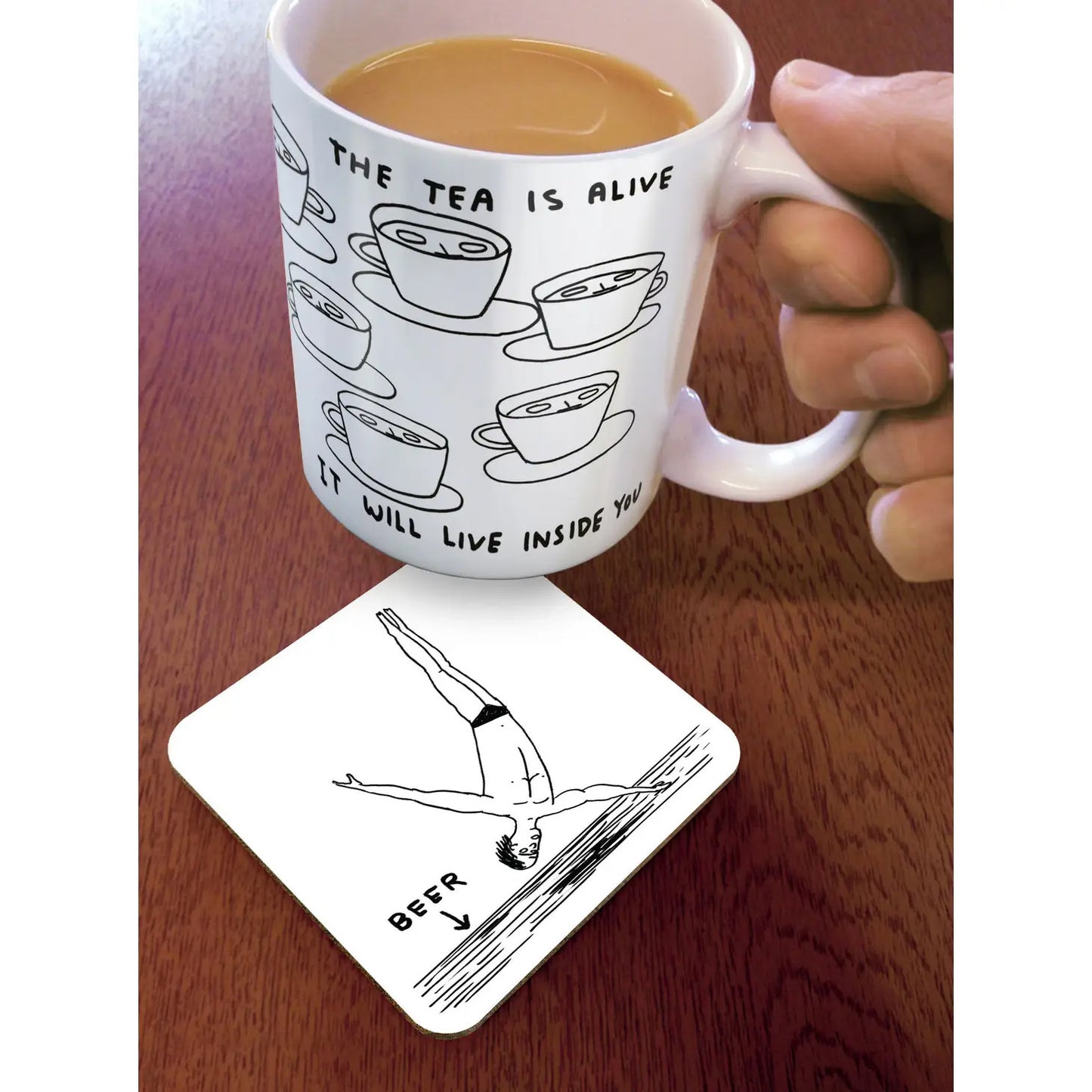 DAVID SHRIGLEY Beer Dive Coaster
