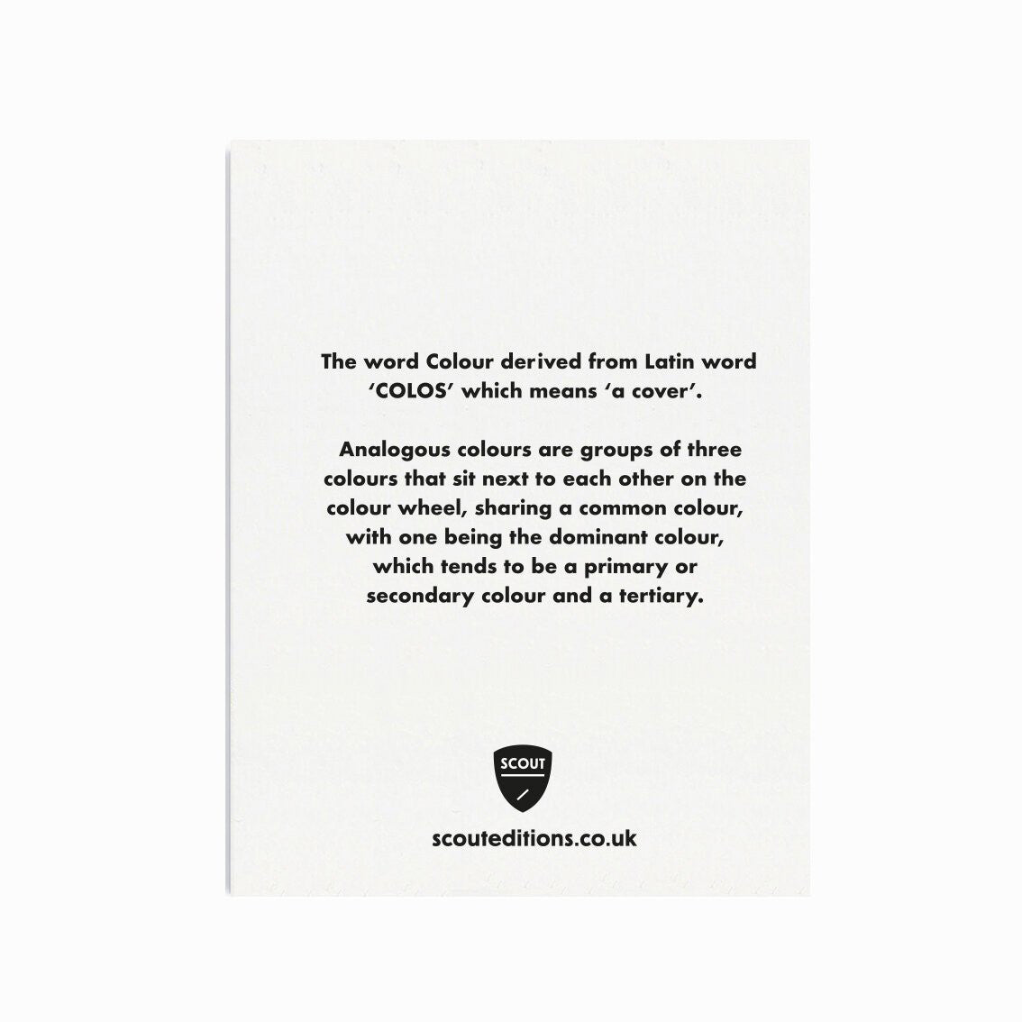 SCOUT EDITIONS Colour Wheel Card