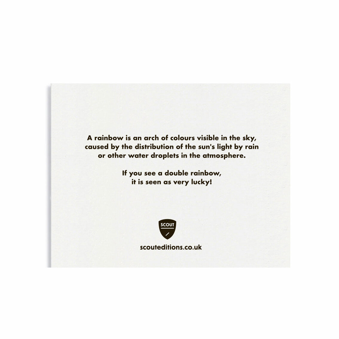 SCOUT EDITIONS Rainbow Card